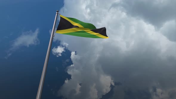 Jamaica Flag Waving 4K