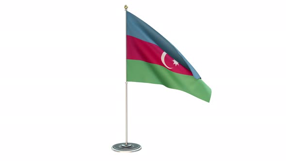 Azerbaijan Small Flag Pole Loops With Alpha