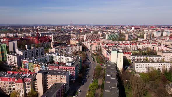 Wroclaw Panorama Aerial View