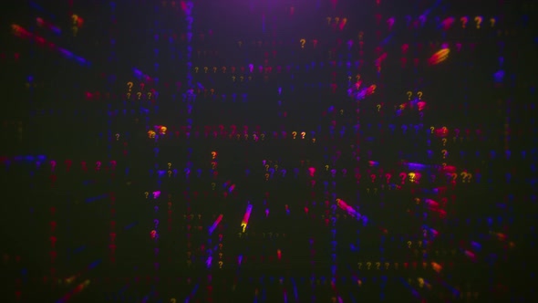 Creative Question Signs Showcase Background