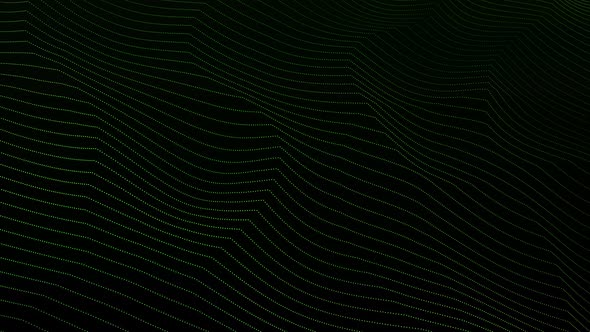 Abstract green wave background