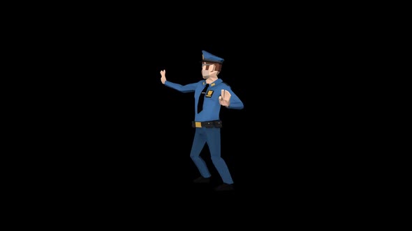 Police Officer Samba Dancing alt