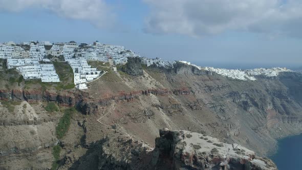 Imerovigli Village on the Island of Santorini