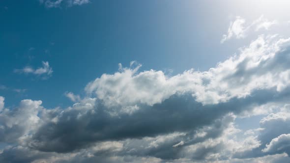 Clouds In Bright Blue Sky