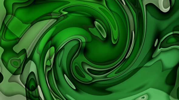 Green Color Clean Twirl Liquid Background Animated