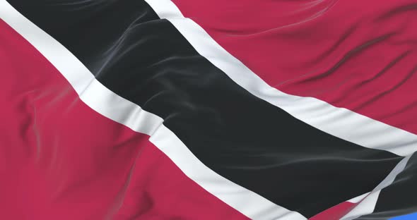 Flag of Trinidad and Tobago Waving