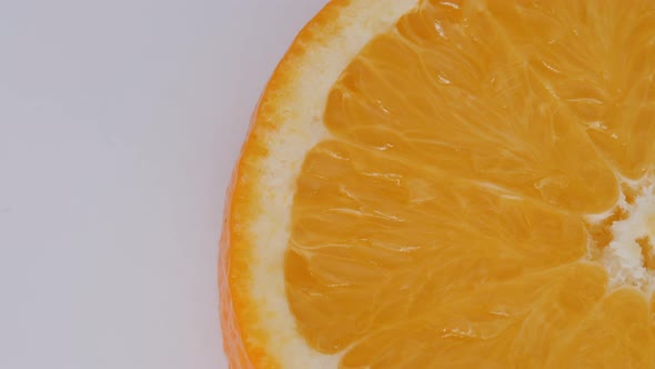 Orange on a White Background