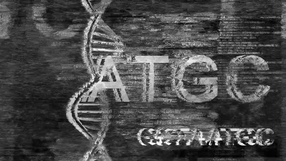 Text And Dirt Glitchy Overlay 3 - Dna