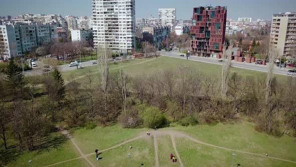 West Park in Sofia review on sunny day from high