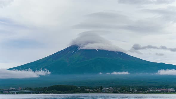 Mountain With Rain Clouds