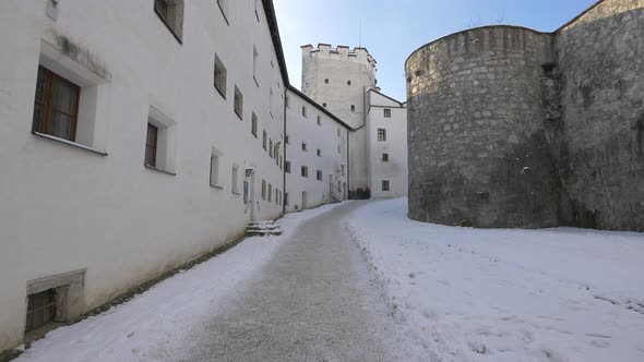 The Hohensalzburg Fortress walls