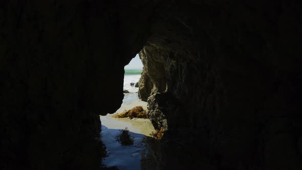 A sea cave at El Matador State Beach