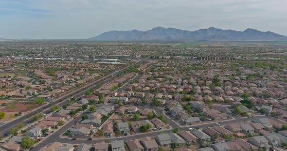 Avondale Small Town a View Overlooking Desert Mountains Near on Phoenix Arizona
