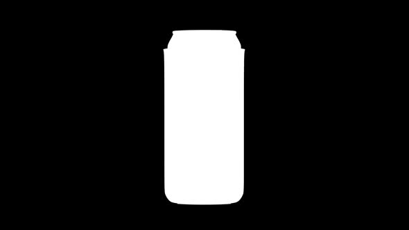 Blank big white collapsible beer can koozie mock up isolated, clipping mask