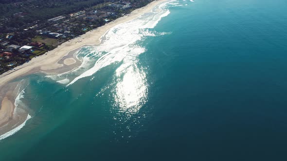 Tropical summer beach. Brazilian beach tourism landmark.