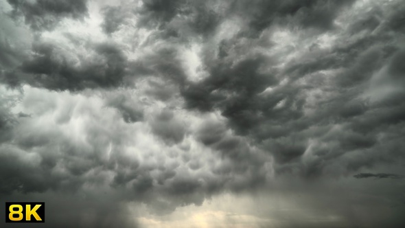 Gloomy and Depressing Overcast Sky at Storm Clouds