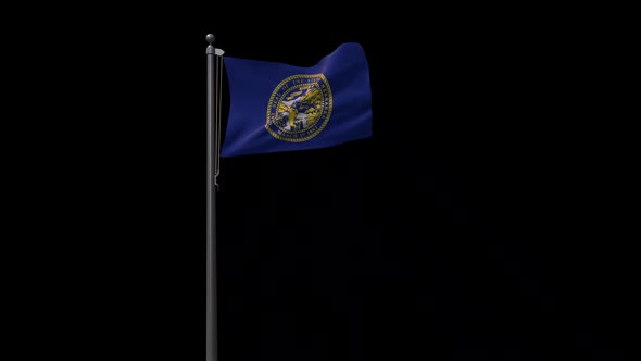 Nebraska State Flag With Alpha 2K