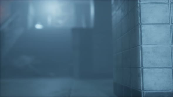 Rainy Night with Fog at Old Town Street alt