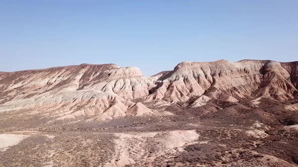 Colored Hills of the Gorge in the Desert