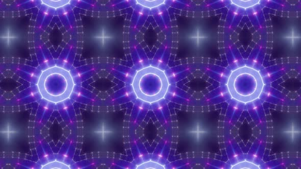 Blinking Neon Light Beam Kaleidoscope Loop 4K 14