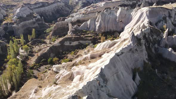 Cappadocia Landscape Aerial View. Turkey. Goreme National Park