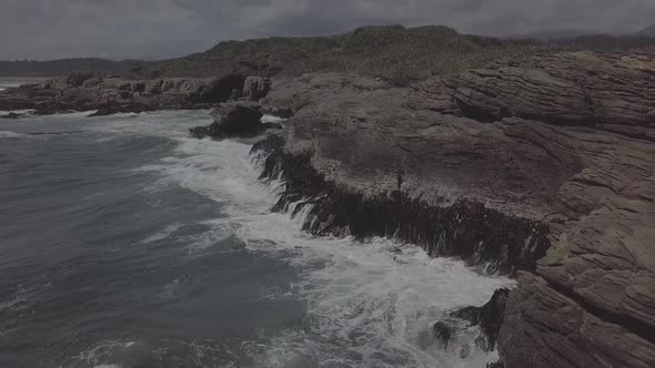 The coast of New Zealand