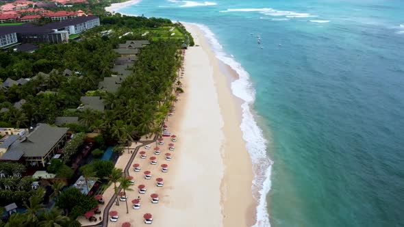 2.7K Bali Nusa Dua Beach Aerial