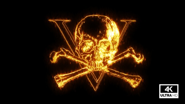 Burning Pirates Skull V2