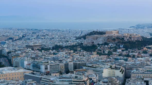 Cityscape with Acropolis