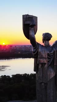 Motherland Monument in Kyiv Ukraine