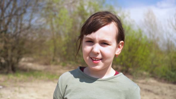 Little Girl Outdoor Portrait