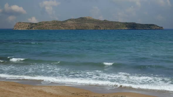 Islet Agios Theodoros off the coast of western Crete