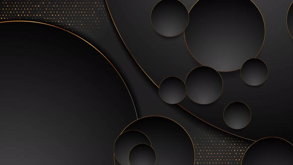 Luxury Golden Geometric Circles