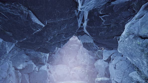 Sun Light Inside Mysterious Cave alt