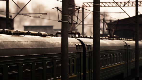 Old Soviet Electrical Train Staition alt