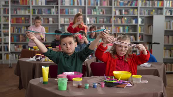 Kids with Disability Playing Slimes at Masterclass