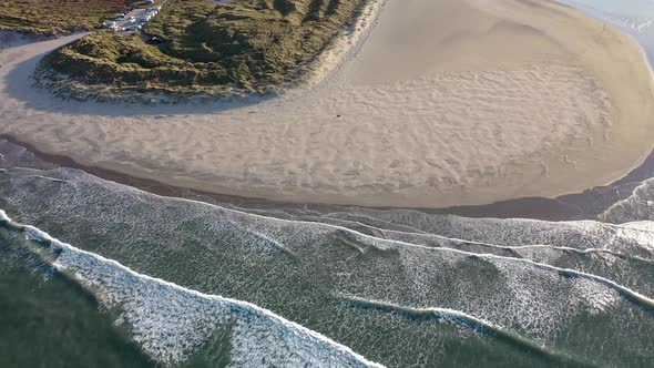 Aerial View of Falcarragh in County Donegal  Ireland