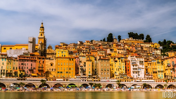 Time Lapse of the Picturesque Old Town of Menton France