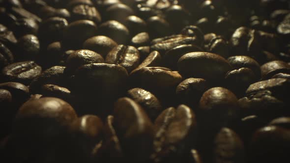 Pile of Roasted Coffee Beans