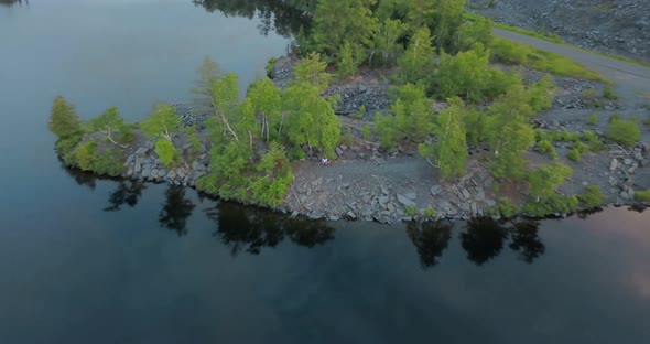 Small Town Aerials of Lake Hebron, Maine