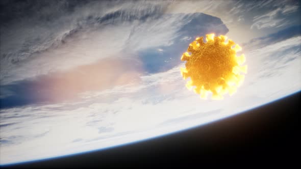 Coronavirus COVID-19 on the Earth Orbit alt