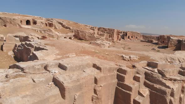 Dara Ancient Cave City Mesopotamia Near Mardin City Turkey