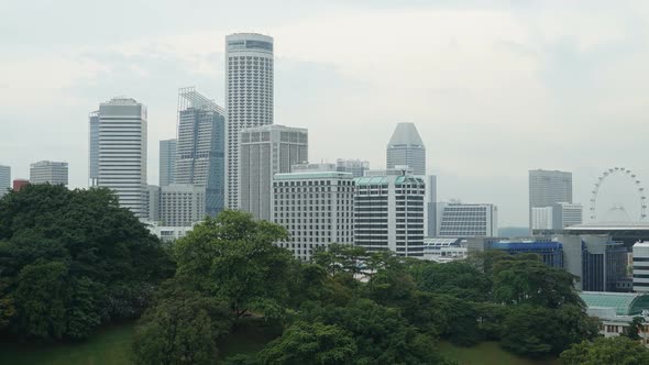 Time lapse of Building in Singapore city