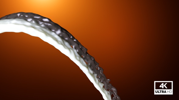 Fountain Chocolate And Milk Mixing Splash alt