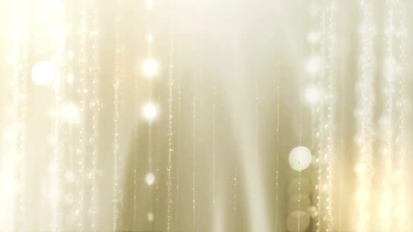 Gold Bokeh Lights Particles Background