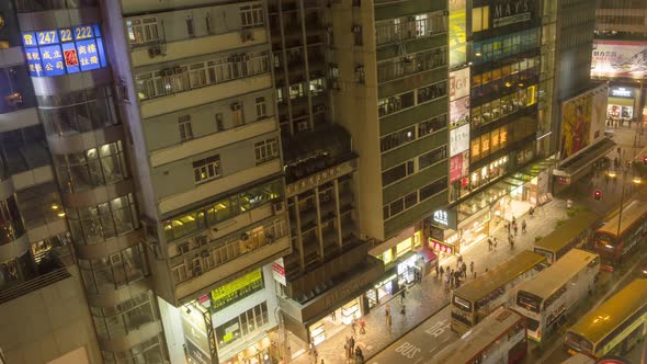 Top View of Hong Kong Street