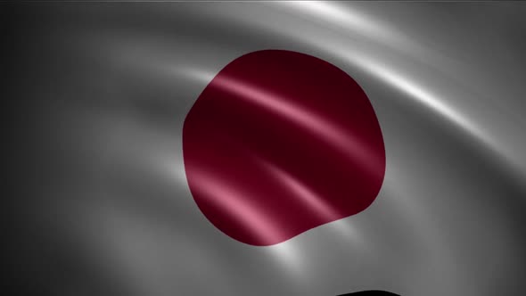 Japan Waving Flag