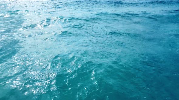 Blue Water Waves Surface Ocean and Sea Beautiful Background