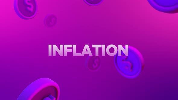 Inflation USD Looping Background Animation