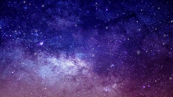 Space background with stars and constellations. Seamless, looped alt